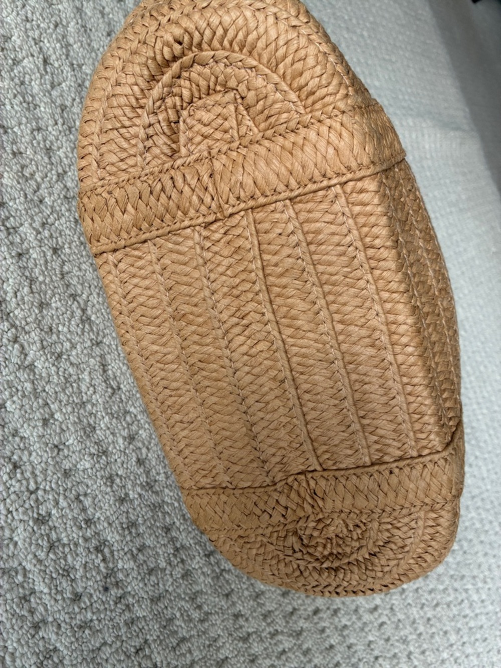 Draper James Women's Tan Woven Straw Shoulder Tote Bag - Picture 4 of 10